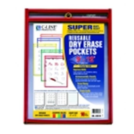 C-LINE PRODUCTS C-Line 9 x 12 in. Reusable Dry Erase Pocket; Pack 10 1437850